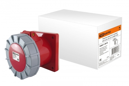 TDM ELECTRIC SQ0611-0010 Розетка скрытой установки IP67 63А 3Р+РЕ+N 380В TDM